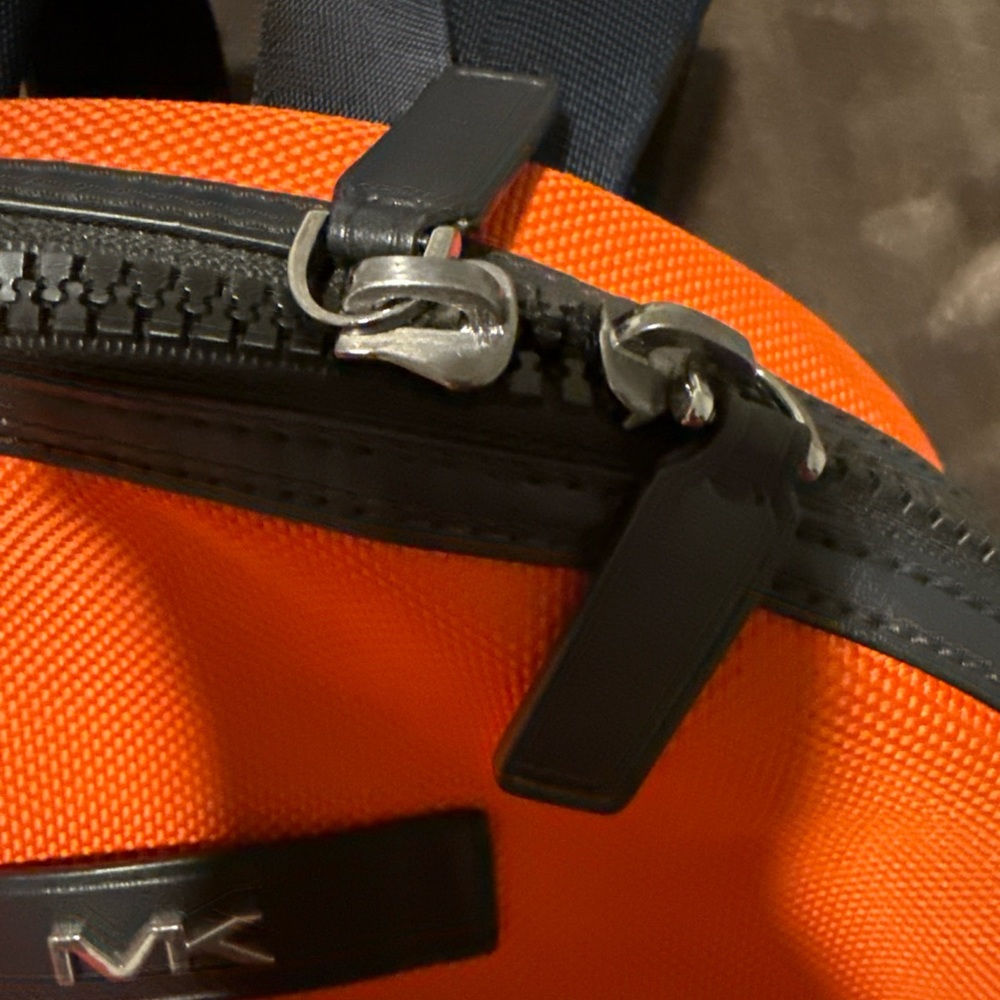 Michael Kors Orange and Black Backpack - Picture 5 of 10